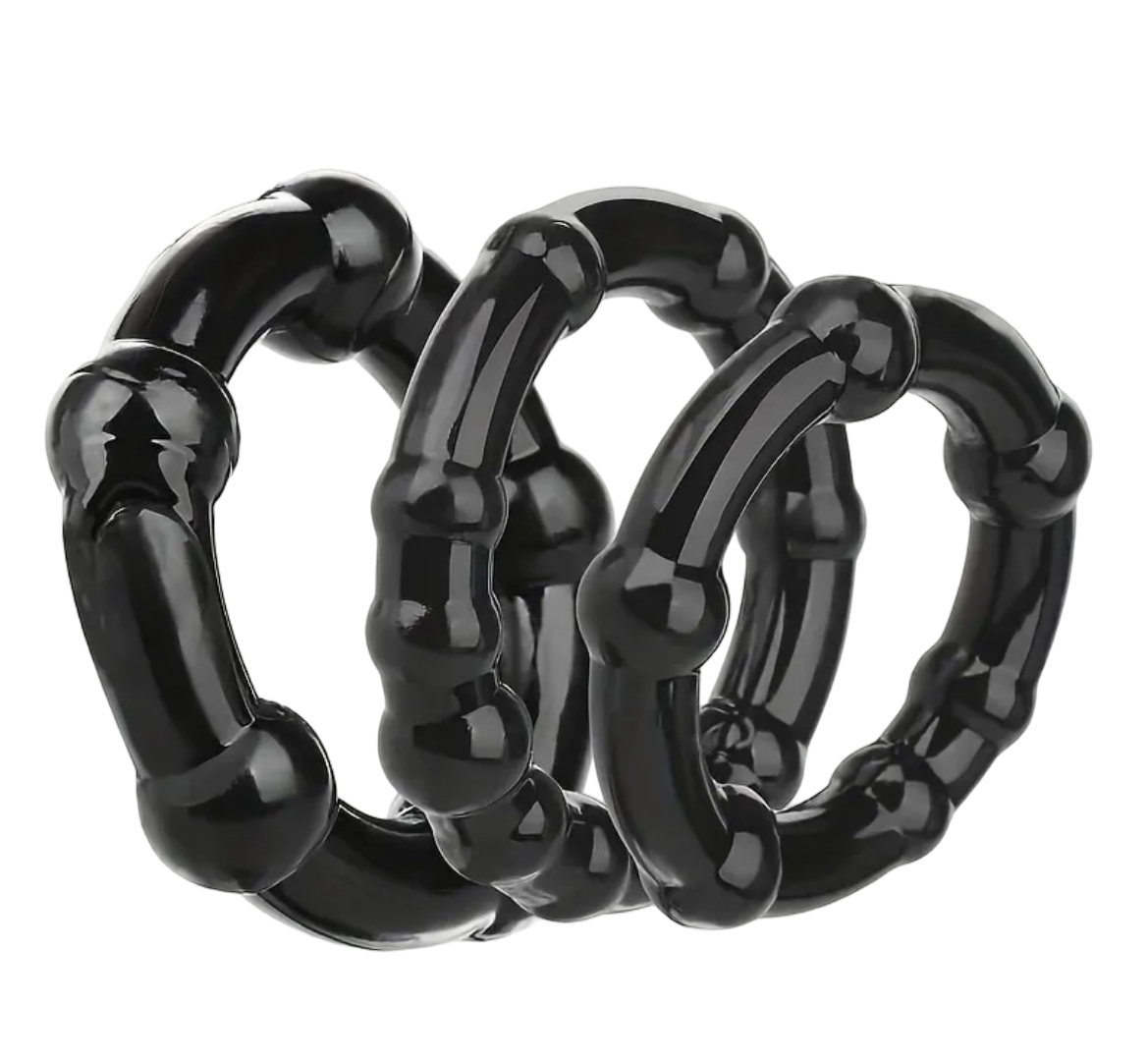 Set van 3 Siliconen Cockringen