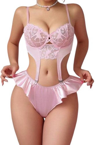 Roze BH Beugel en Slip Set - Petit-Doll Collectie