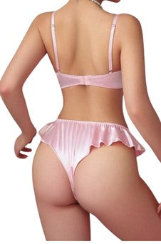 Roze BH Beugel en Slip Set - Petit-Doll Collectie